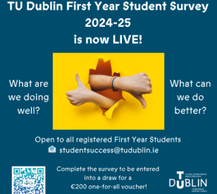 Image for The TU Dublin First Year Student Survey is now open